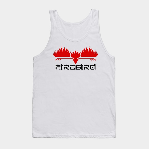 Firebird Software Retro Games Logo Pixellated Tank Top by Meta Cortex